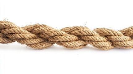 Fototapeta premium Tangled Jute Rope - AI Generated