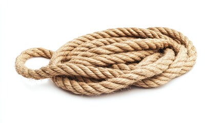 Obraz premium Tangled Jute Rope - AI Generated