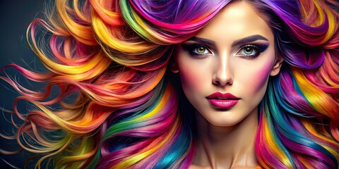 Obraz premium Elegant Junior Salon Logo Design for Modern Hair and Beauty Industry Branding and Promotion