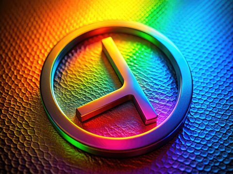 Elegant Lambda Symbol Design in Modern Style for Abstract Concepts and Mathematical Representations