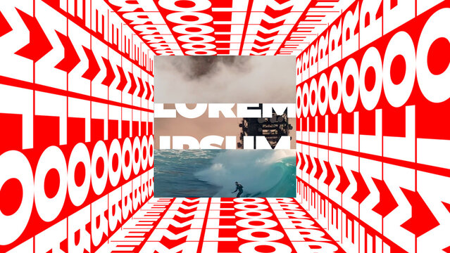 Tunnel Text Media Vertical Horizontal Slideshow 329