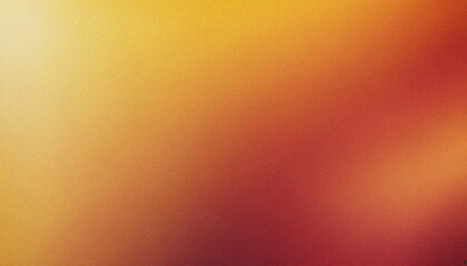 Golden Yellow, Burgundy color gradient wave background on black. Retro grainy pattern with dynamic grainy wave effects