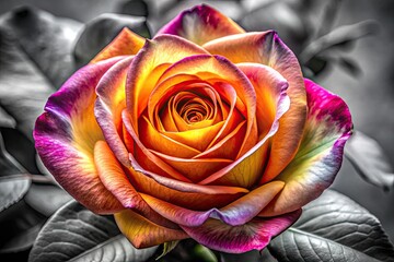 Elegant Rose Sketch for Artistic Inspiration and Floral Design in Black and White Drawing Style