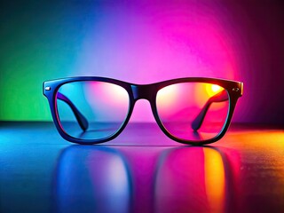 Elegant Silhouette Eye Frames on a Soft Background for Fashion and Design Concepts and Marketing