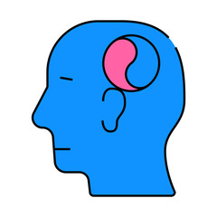 equilibrium psychology line icon vector. equilibrium psychology sign. isolated symbol illustration