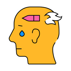 military psychology line icon vector. military psychology sign. isolated symbol illustration