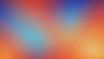 grainy gradient abstract color wave on background Orange, Blue. Modern gradient design banner with...