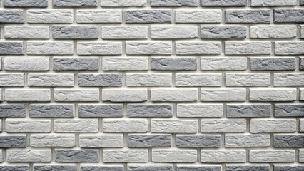 Elegant White and Gray Brick Wall Texture for Modern Architecture and Interior Design Projects