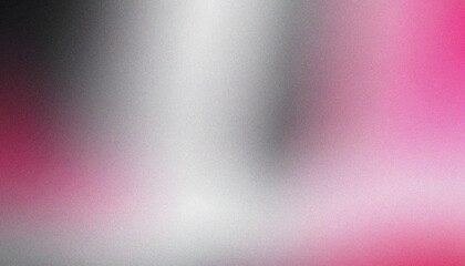 Grainy gradient background grain texture retro abstract banner header poster backdrop design Pink, Black, White, Grey. Sleek 3D backdrop for a retro grainy texture design