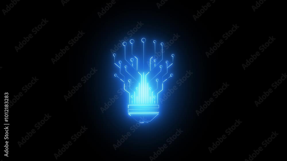Poster lightbulb, idea icon, isolated on transparent background with alpha channel.