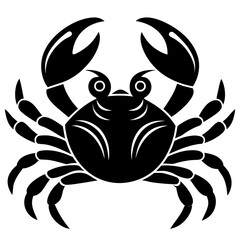 Cute Crab Silhouette  Adorable Marine Life Illustrations for Creative Designs