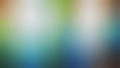 Green, Blue, Grey, Brown Colorful grainy gradient background with blurred colors for banner poster cover web design. Sleek grainy texture with smooth flowing grainy waves