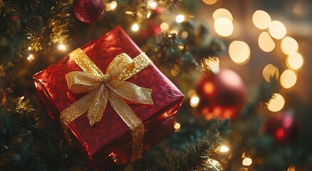 christmas tree with gifts