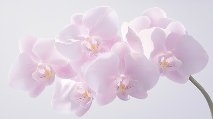 Fototapeta premium Elegant Lavender Orchid Close-up - Ultra-Detailed Macro Shot with Delicate Petals and Intricate Details