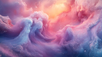 Fototapeta premium Abstract Background with Pink and Blue Swirls