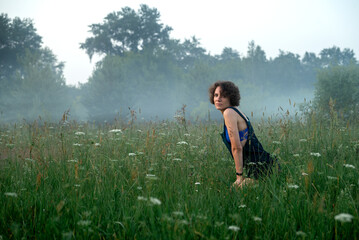 Woman in field