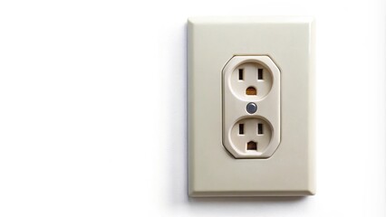 electrical outlet isolated on white background