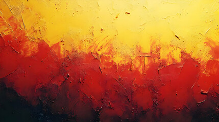 Fototapeta premium Abstract Background with Red and Yellow Paint