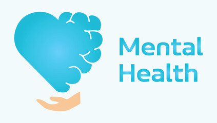 Medicine, mental health, brain, heart. Human, love, peace, balance. Mindfulness, psychology, therapy, mind. Emotions, feelings, well-being. Set, icon, vector