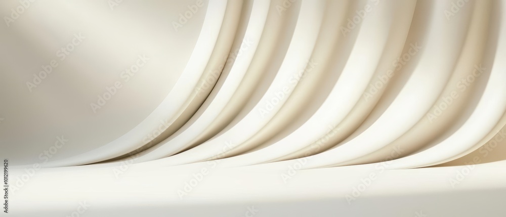 Poster elegant flowing fabric in soft hues, creating a serene and calming ambiance. ideal for backgrounds i