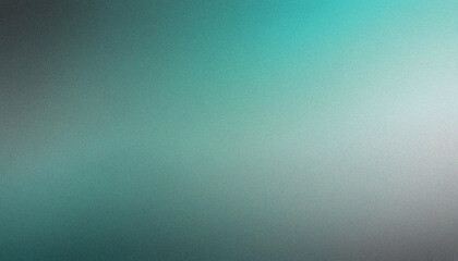 Mint Green, Charcoal Grey, Bright Cyan Grainy abstract background. Bold grainy glow with vibrant grainy wave patterns