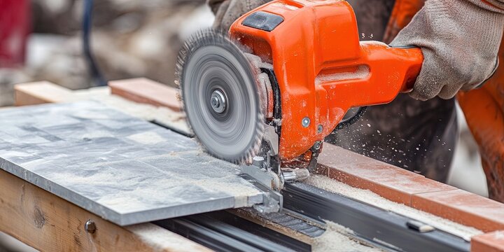 tile cutter cutting tile 