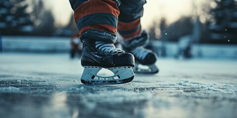 kid playing hockey