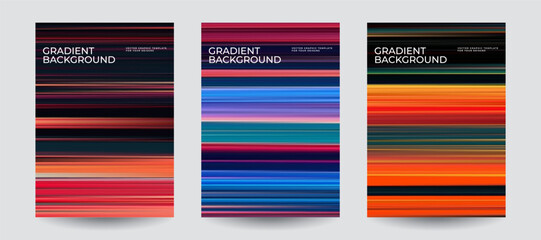 Obraz premium Abstract covers with abstract color gradients. Eps10 vector.