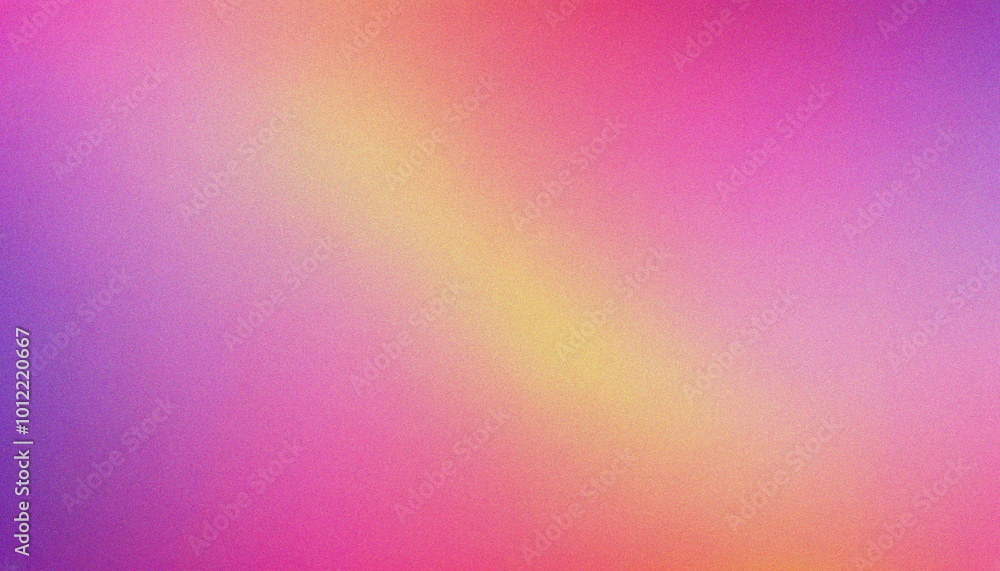 Canvas Prints pink, yellow, purple grainy gradient background noise texture wide banner header poster design copy 