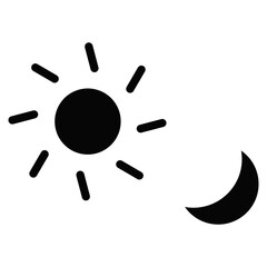 Day and Night Vector Icons