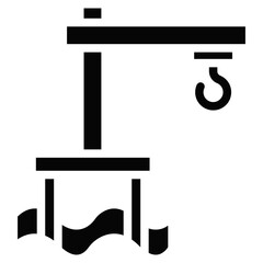 Harbor Crane Vector Icons