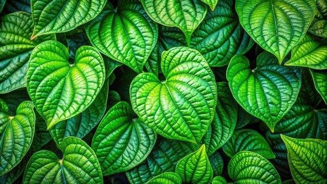 Fresh and vibrant thotakura leaves showcasing their rich green color and healthy texture in nature