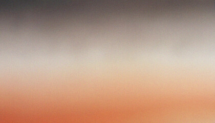 Taupe, Soft Peach, Charcoal Grey, Burnt Orange monochrome noisy texture grunge banner. Smooth...