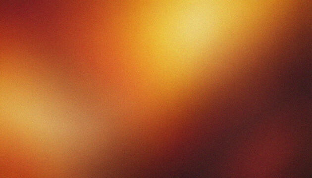 Warm Beige, Mustard Yellow, Burnt Orange, Vibrant Dark reddish brown noise texture effect. Bold grainy gradient with smooth flowing gradient textures