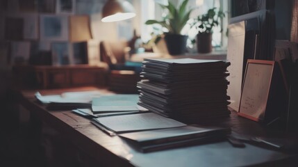 A Stack of Papers on a Desk