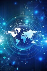 Digital technology, IoT Internet of Things, Global internet network and social media communication for digital marketing and global business. mobile banking via mobile app, wireless technology