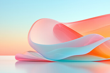 Abstract background with waves. Fluid abstract holographic colored shape. Abstract colorful wave