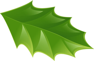 Christmas. Green holly leaves and red berries. Wreath, branch, garland for the New Year. Winter decor. transparent, png