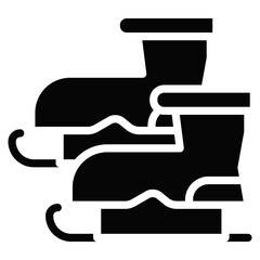 Ice Skate Vector Icons