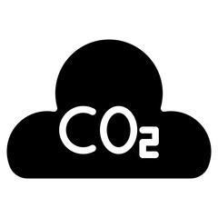 CO2 Pollution Vector Icons
