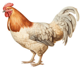 Fototapeta premium PNG A chicken full body poultry animal bird.