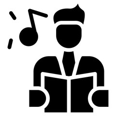 Christmas Choir Vector Icons