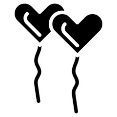 Obraz premium Heart Balloon Vector Icons