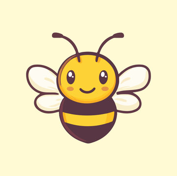 recommend clip art: Cute bee cartoon mascot illustration