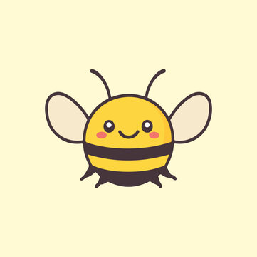 recommend clip art: Cute bee cartoon mascot illustration