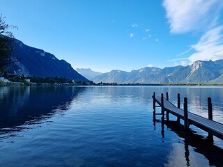 View of Lake Geneva from Chateau de Chillon
