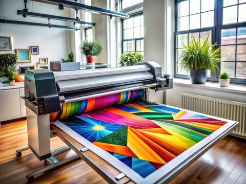 High-Precision Cutting Plotter for Vinyl, Paper, and Material Crafting in a Modern Workspace Environment