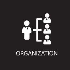 Organization icon from reputation management collection. Simple line element Organization symbol for templates, web design and infographics