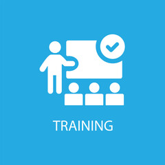 Training icon flat design vector image