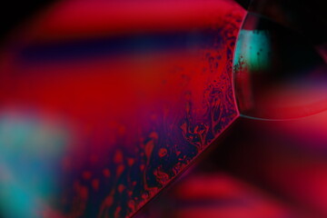 Red and purple fluid pattern, fluid background, plasma, fluid movement, red sphere, dark gloomy background, smooth moving	
